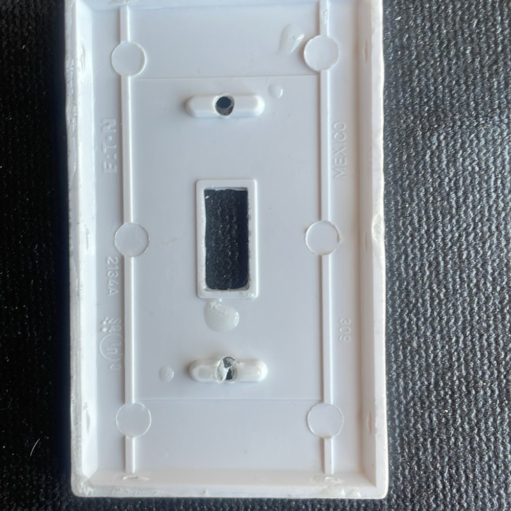 Decorative Light Switch Cover - Gray Pattern - Picture 2 of 3